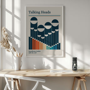 Talking Heads Retro Gig Poster Poster