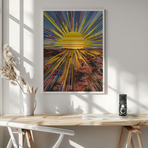 Sunrise In the Desert Poster