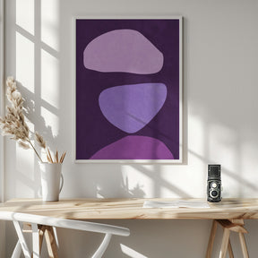 Abstract Forms Violet Poster