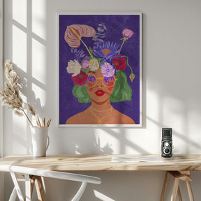 Flower head Poster