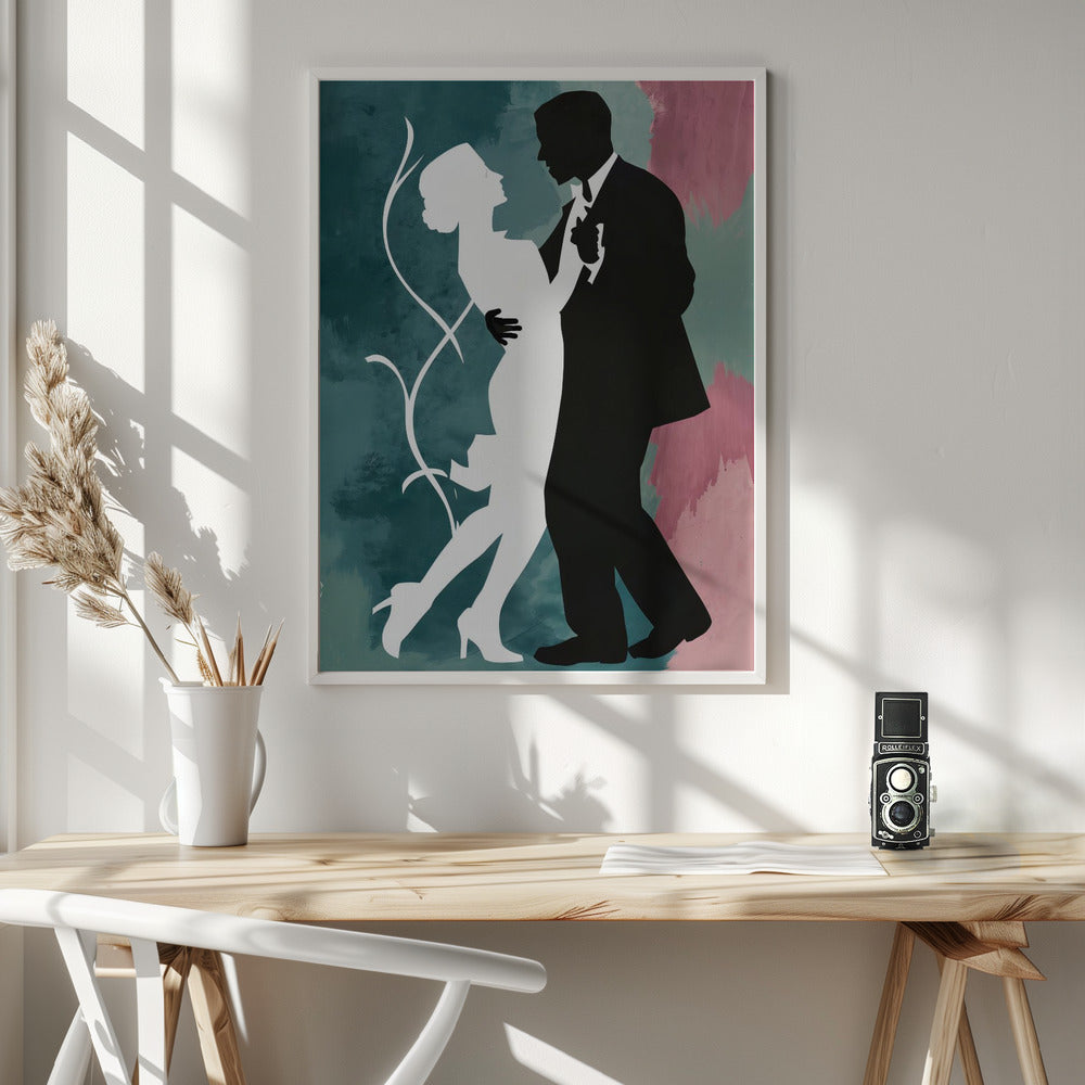 Elegant Couple Dancing Poster