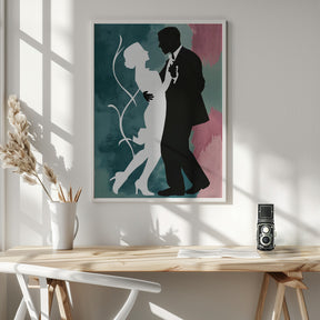 Elegant Couple Dancing Poster