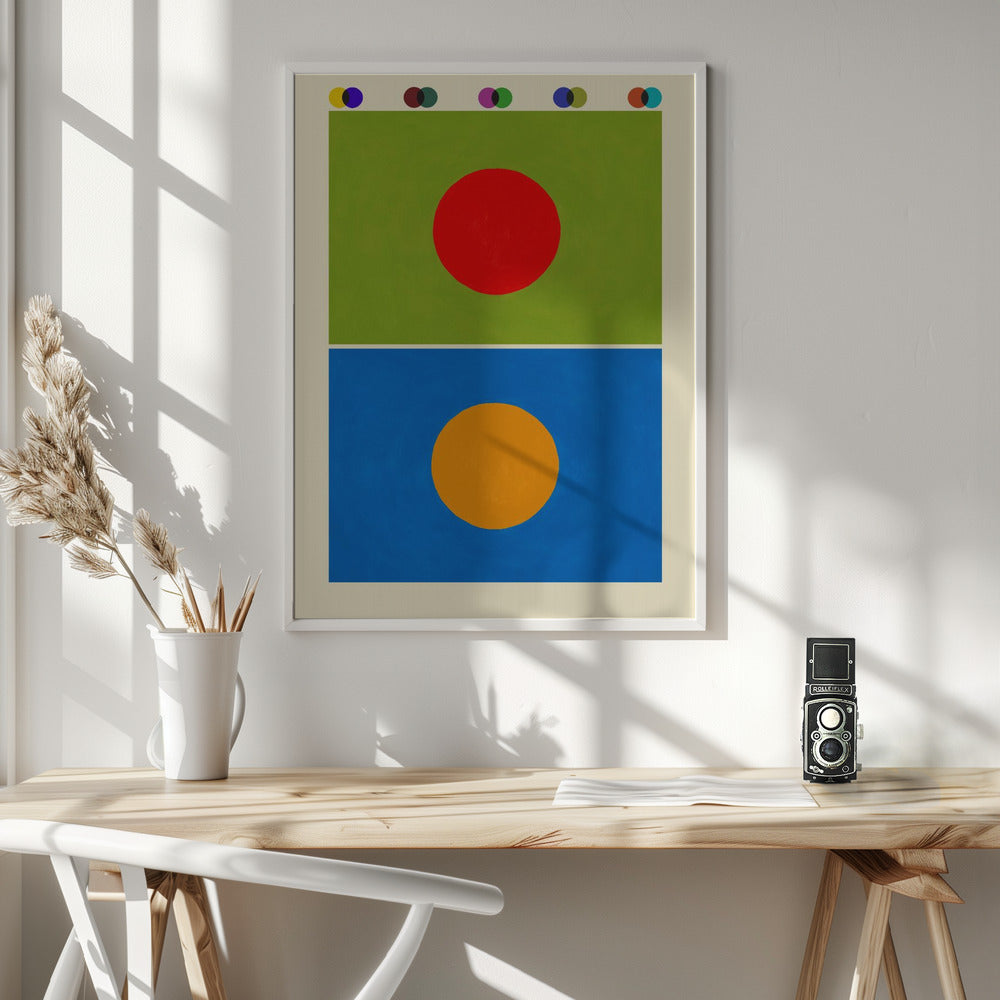Bauhaus complimentary contrast Poster