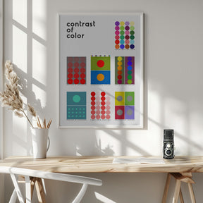 Contrast of color Poster