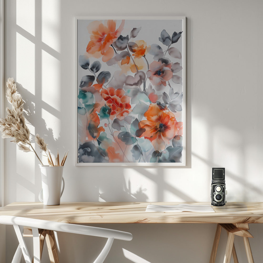 Watercolor Floral No. 2 Poster