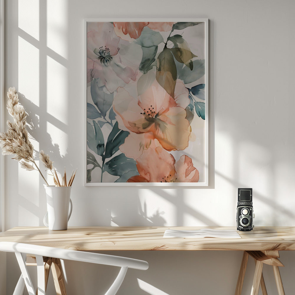 Watercolor Floral No. 3 Poster