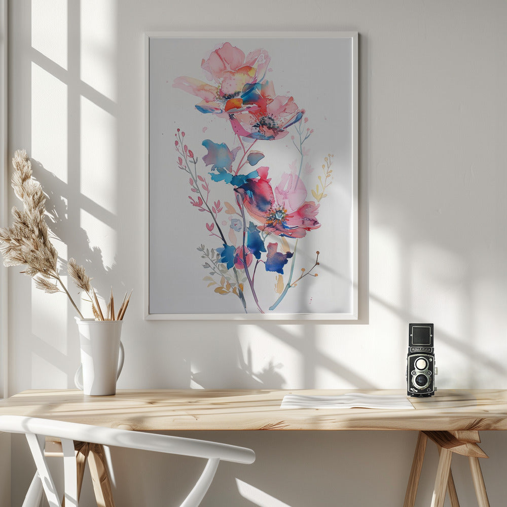 Watercolor Floral No. 8 Poster