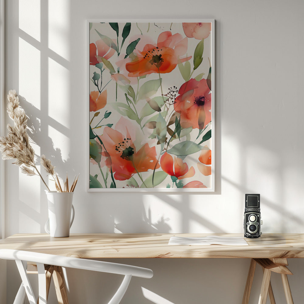 Watercolor Floral No. 10 Poster