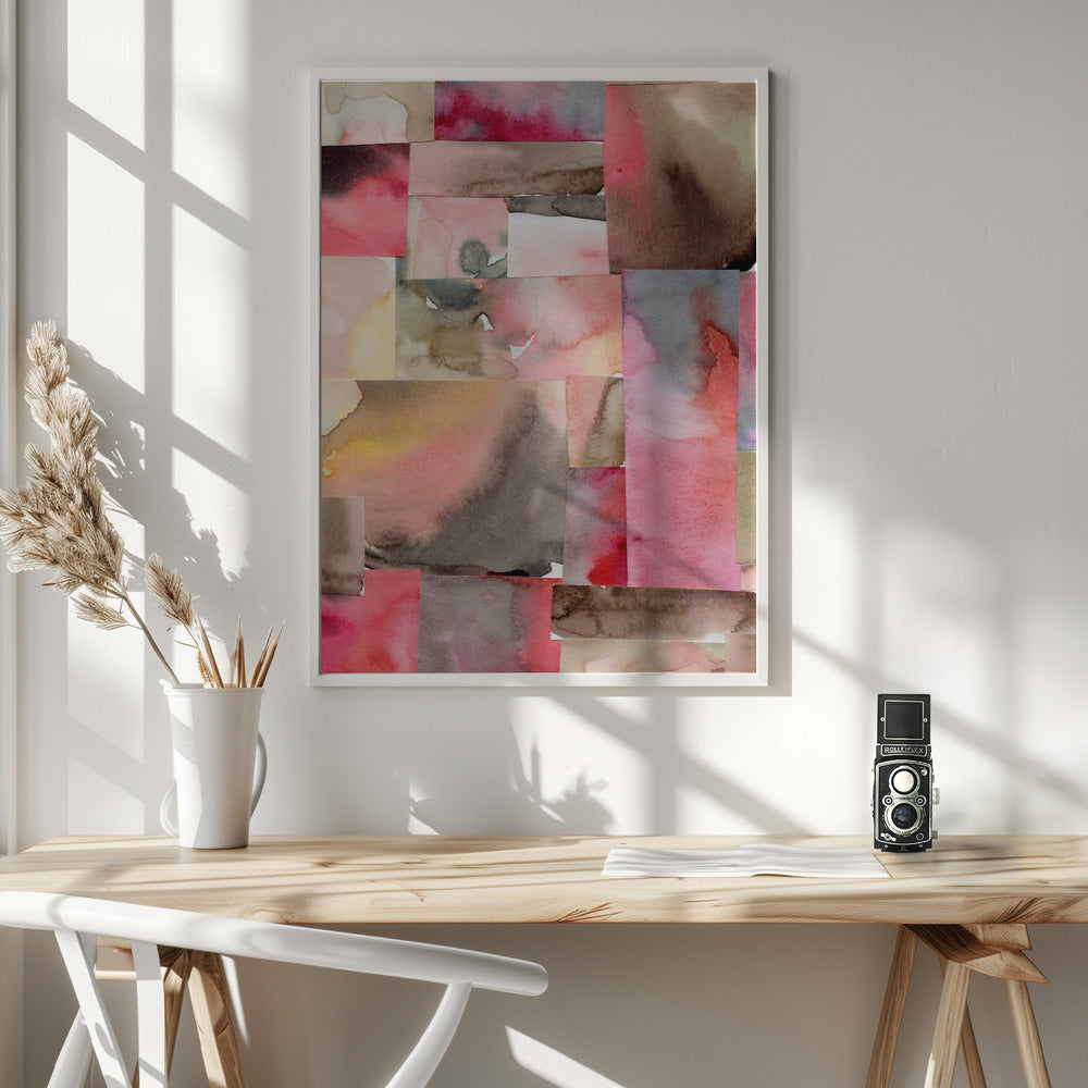 Watercolor abstract composition 6 Poster