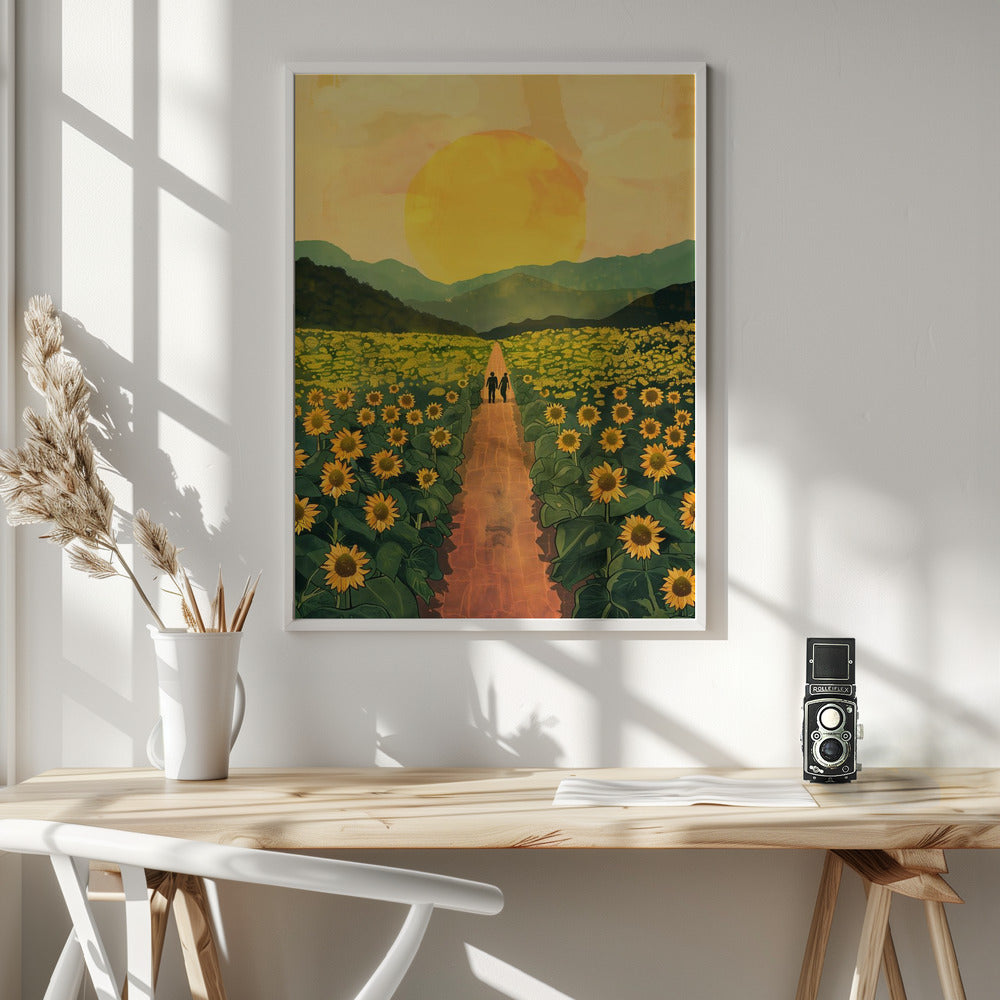 Sunflower Plantation Poster