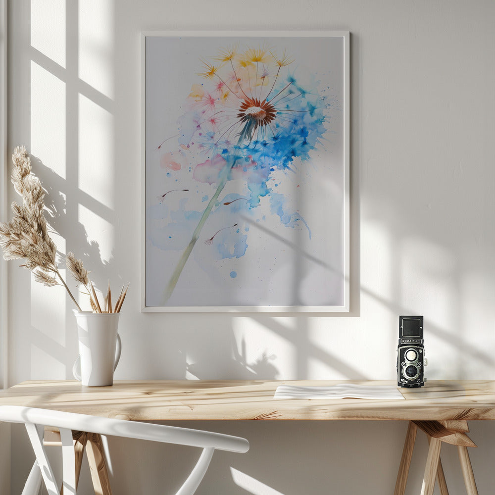 Abstract Dandelion Poster