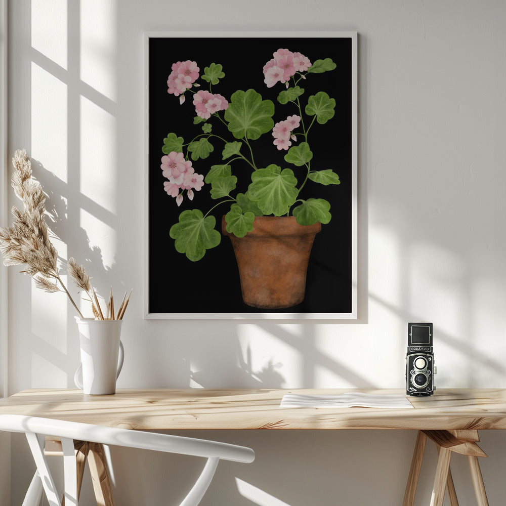 Pink Geranium Poster