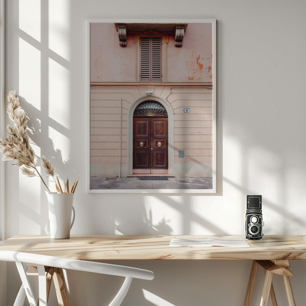 Bologna in Pink | Italy travel photography Poster