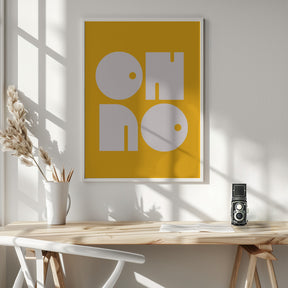 Oh No Yellowratio 3x4 Print By Bohonewart Poster