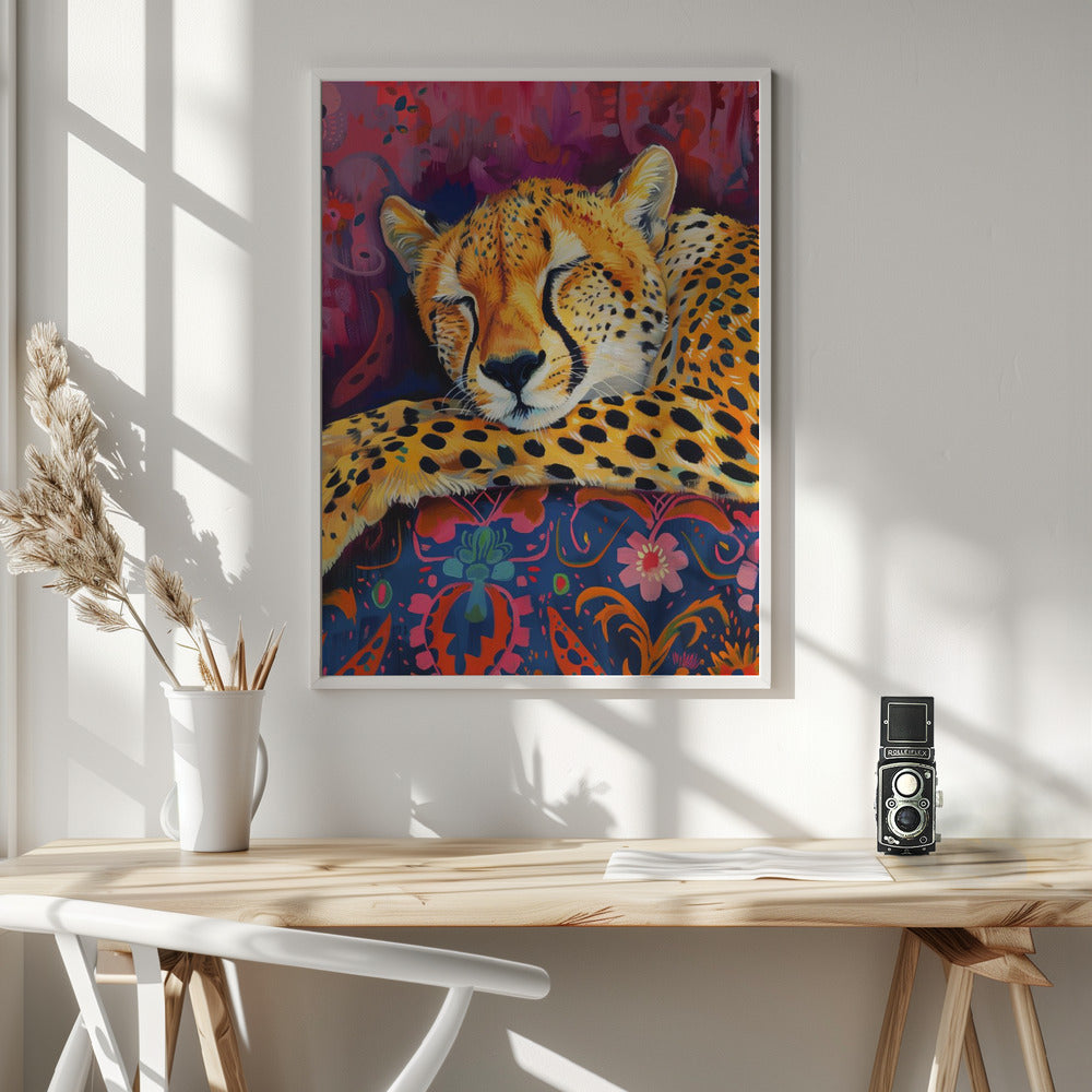 Resting Cheetah Poster