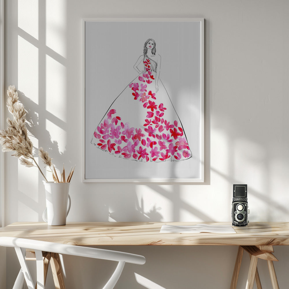 Oleta fashion illustration Poster