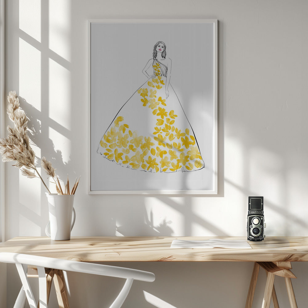 Oleta fashion illustration Poster