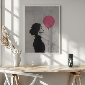 The Girl With the Pink Balloon Poster