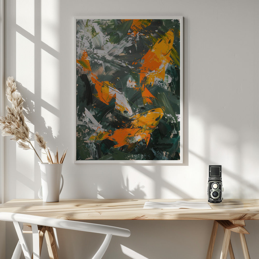 The Abstract Fishes Poster