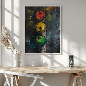 Apple Traffic Light Poster