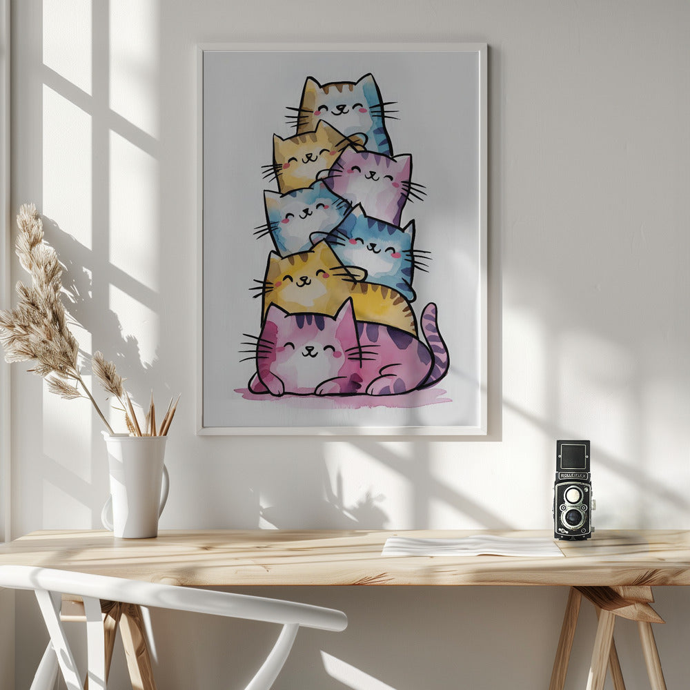 Happy Cats Poster