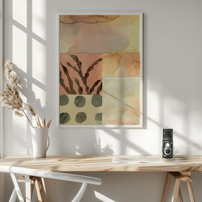 Watercolor abstract composition 9 Poster