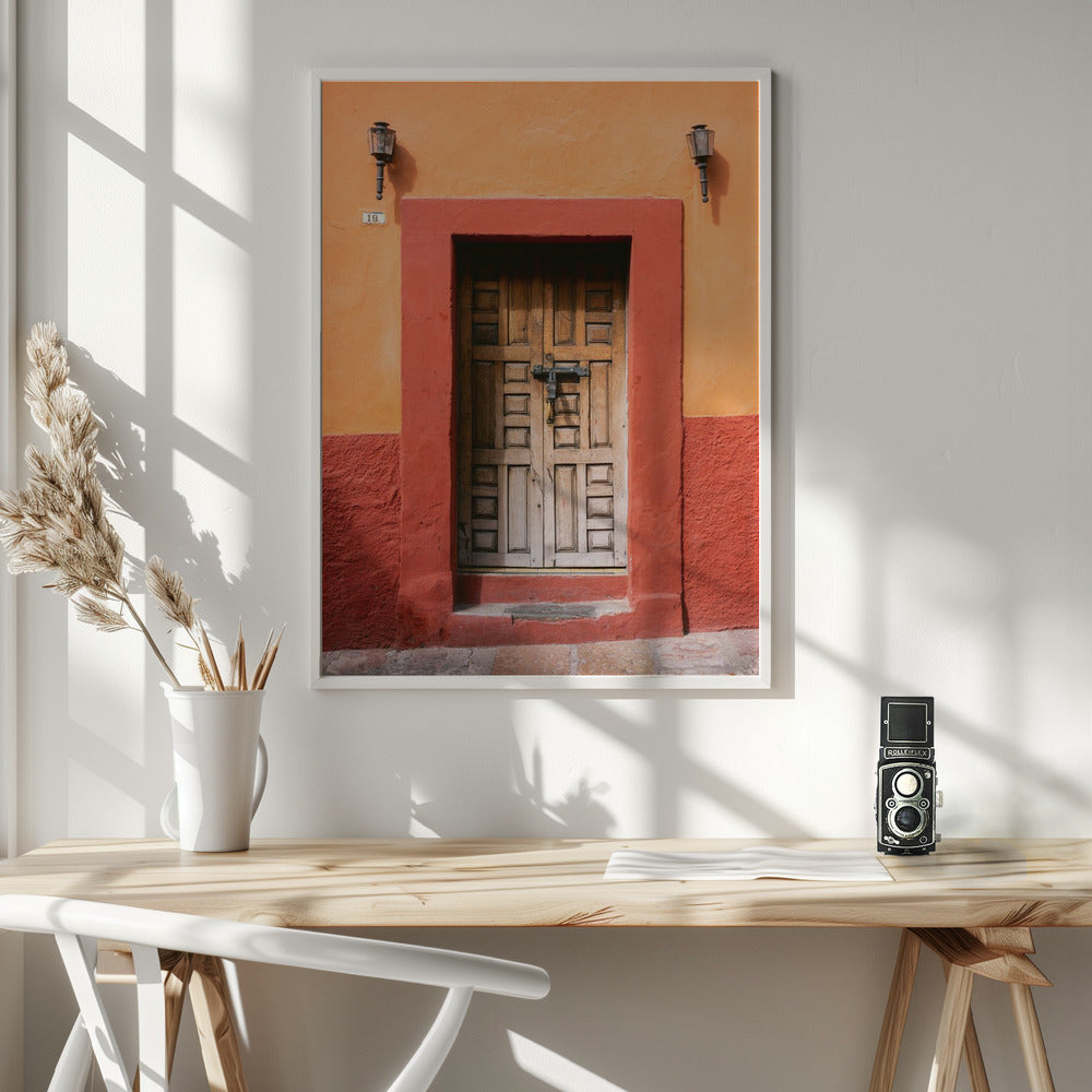 San Miguel de Allende Door | Mexico Travel Photography Poster