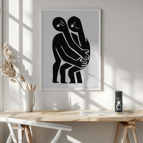 Abstract Hug No 1 Poster