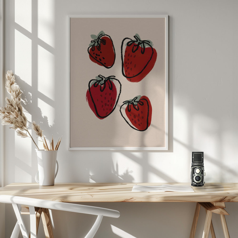 Strawberries Poster