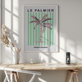 Stripedpalmpurplepink Ratioiso Poster