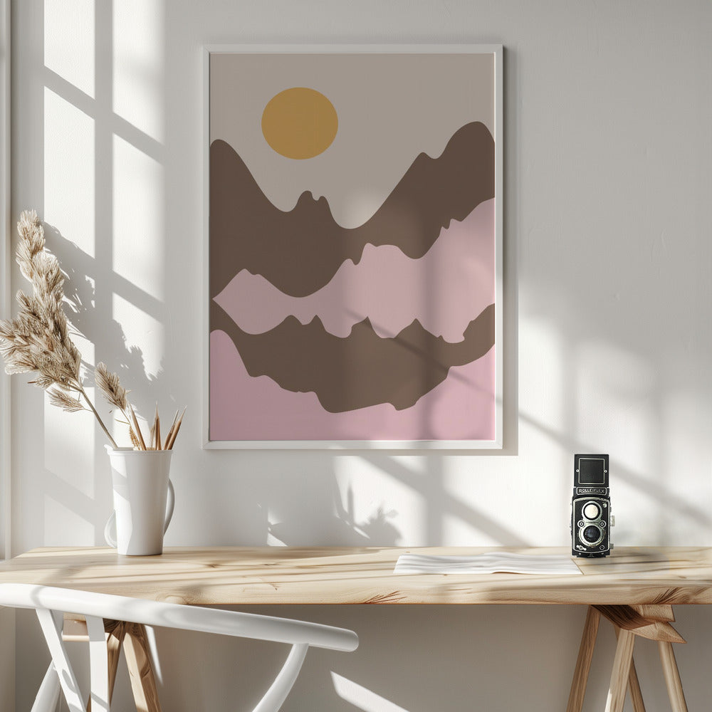 Abstractsunset Ratioiso Poster