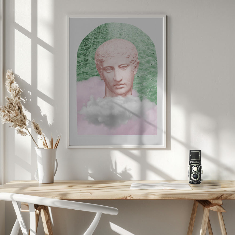 Ancientstatuepastel Ratioiso Poster