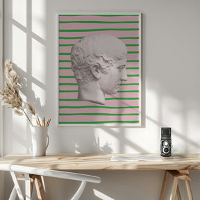 Ancientstatuestripes Ratio2x3 Poster