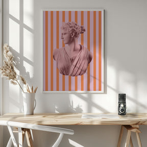 Artemispinkorangestripes Ratio2x3 Poster