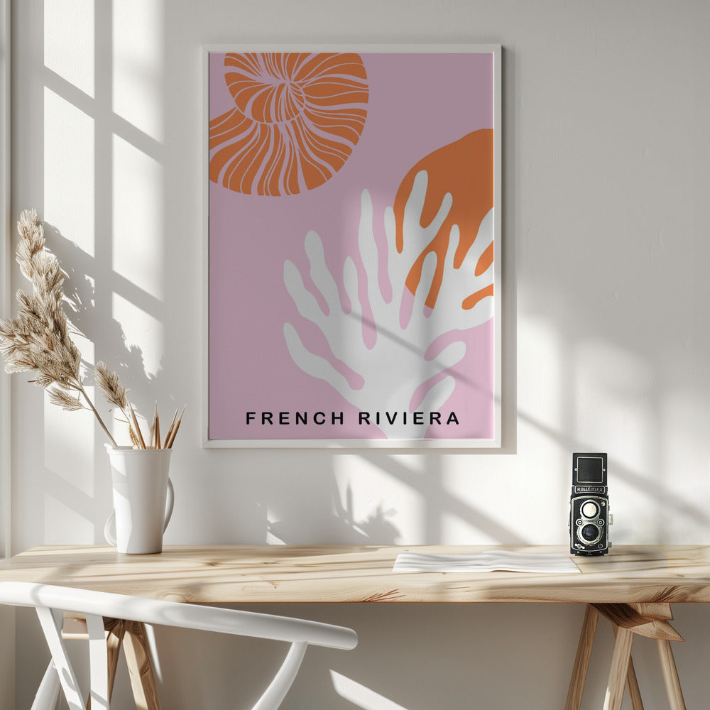 Rivierapinkorange Ratioiso Poster