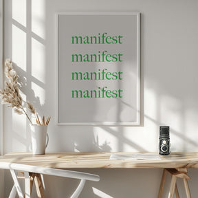 Manifestgreenbeige Ratio2x3 Poster