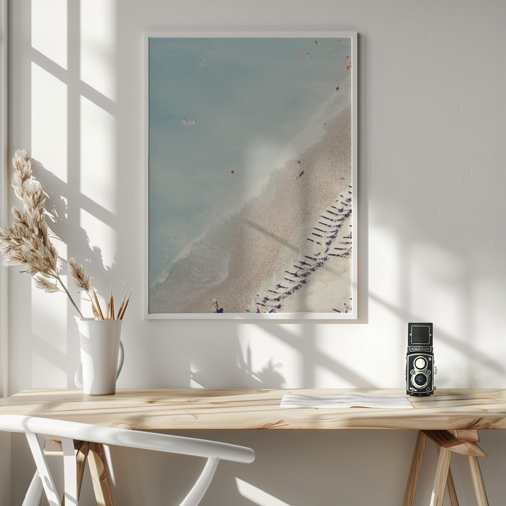 French Riviera Beach Poster