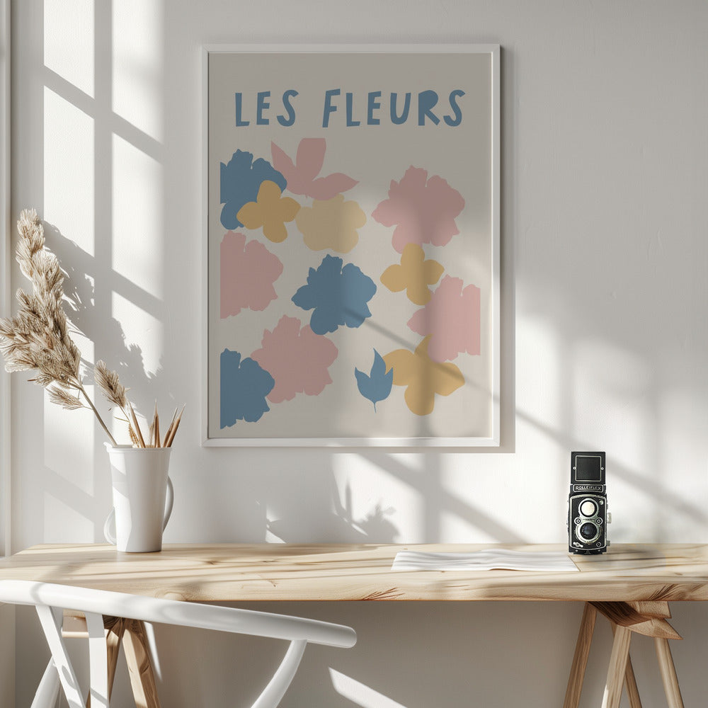 Lesfleursblue Ratio2x3 Poster