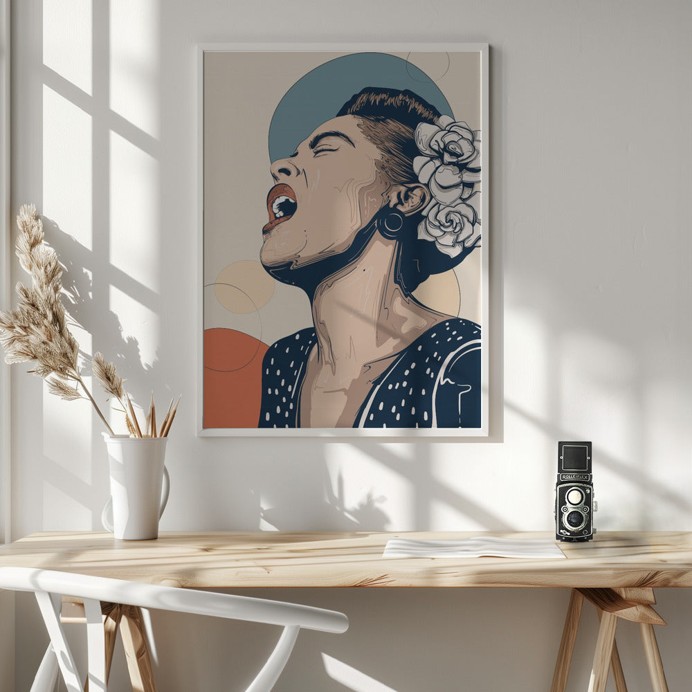 Billie Holiday Portrait Poster