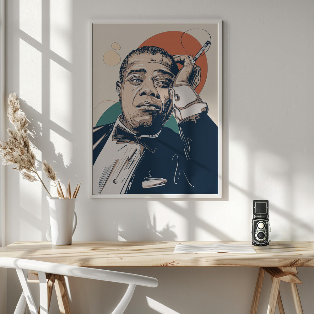 Louis Armstrong Portrait Poster