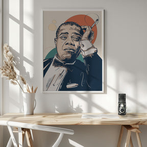 Louis Armstrong Portrait Poster