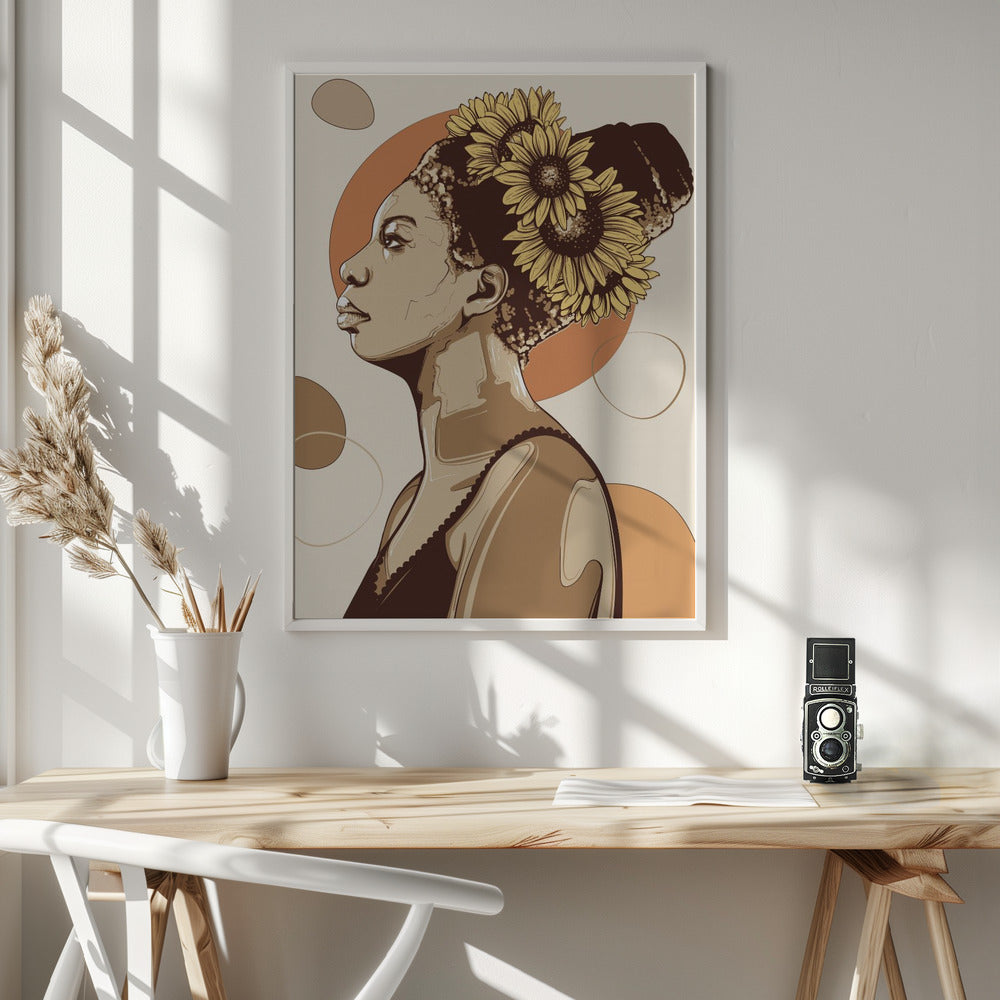 Nina Simone Portrait Poster