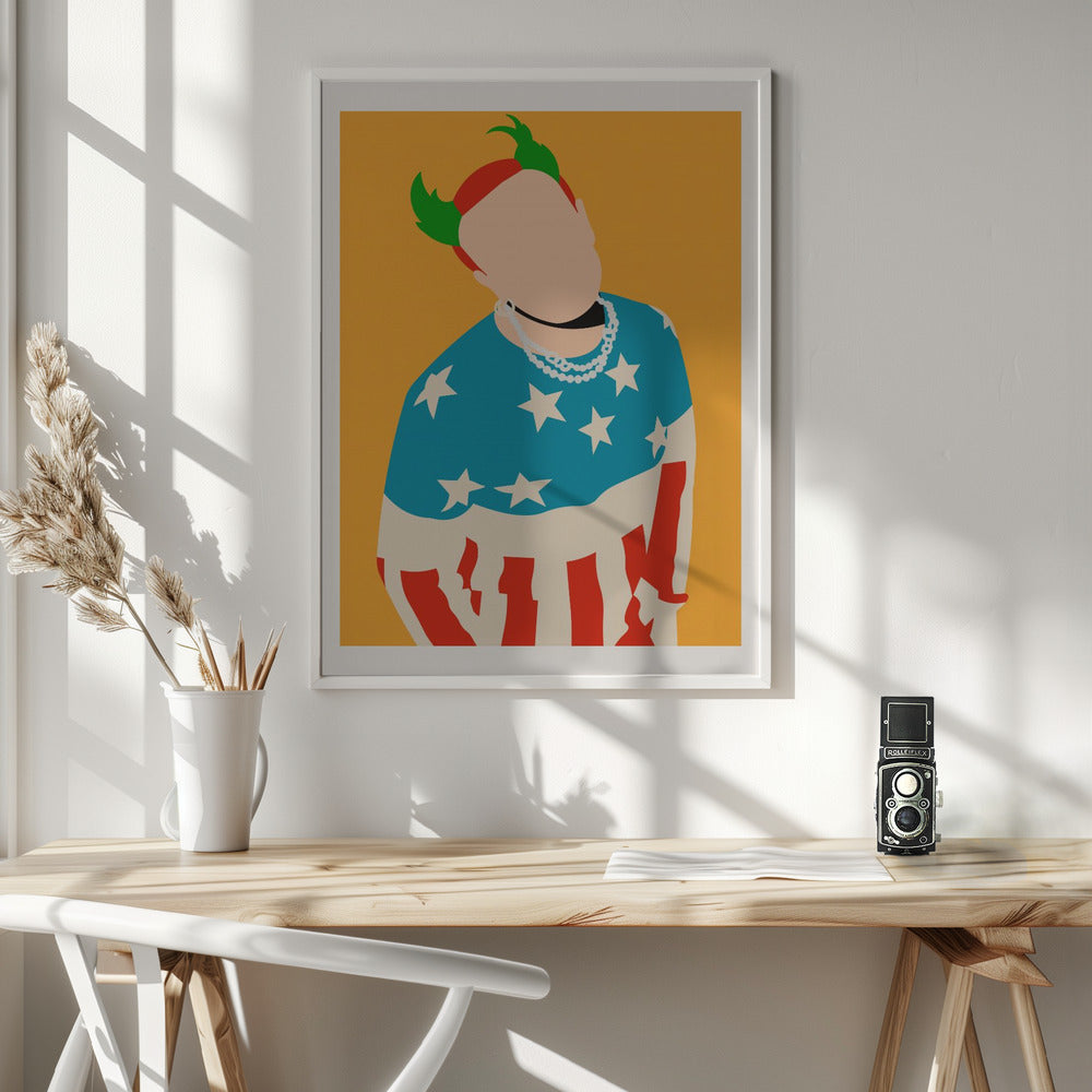 Keith Flint Minimalist Pop Art Poster