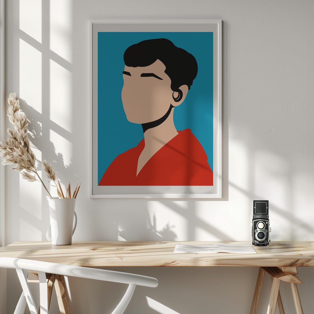 Audrey Hepburn Minimalist Pop Art Poster