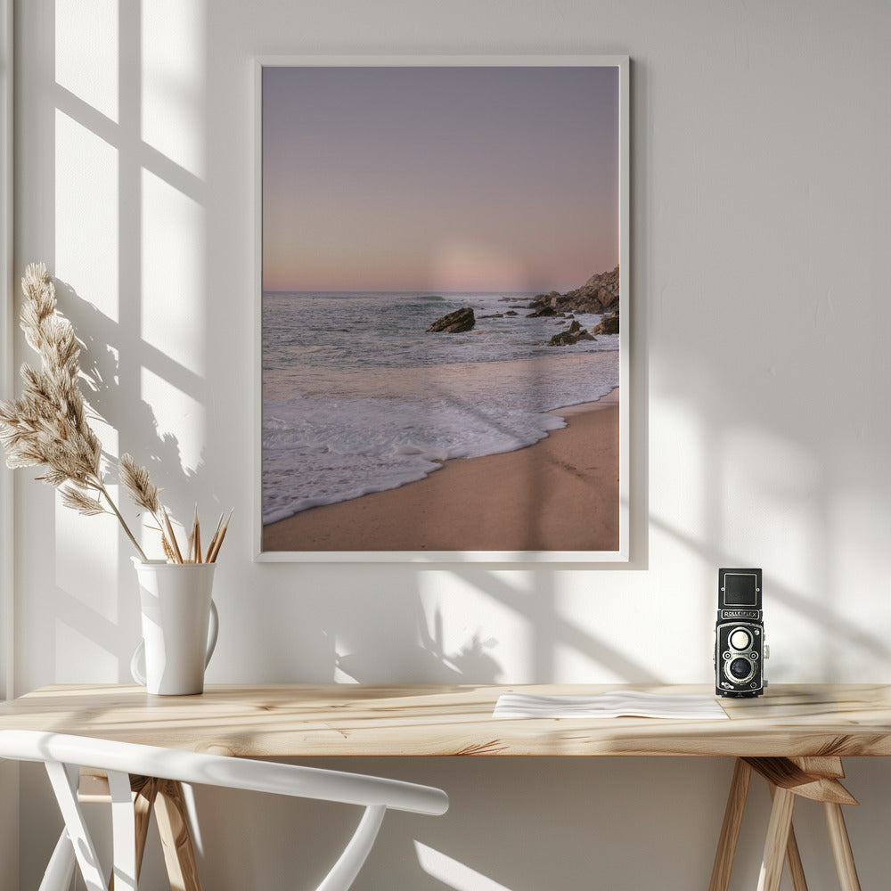 Pastel Portugal Coast Poster