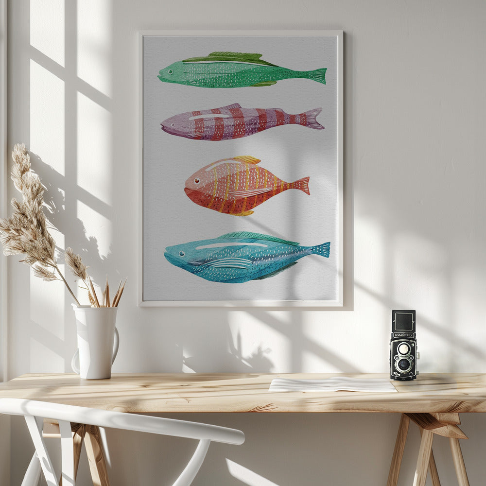 Colorful Fish Poster