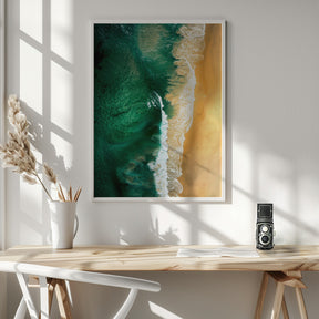 Photography Green Ocean Poster