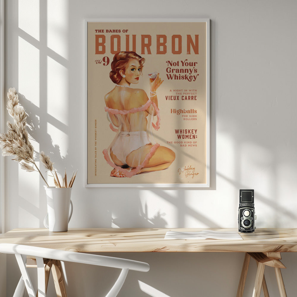 Babes of Bourbon Vol 9 Vintage Whiskey Pinup Poster