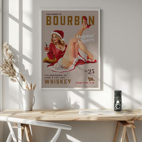 Babes of Bourbon Vol 25 Holiday Cheer Christmas Pinup Poster