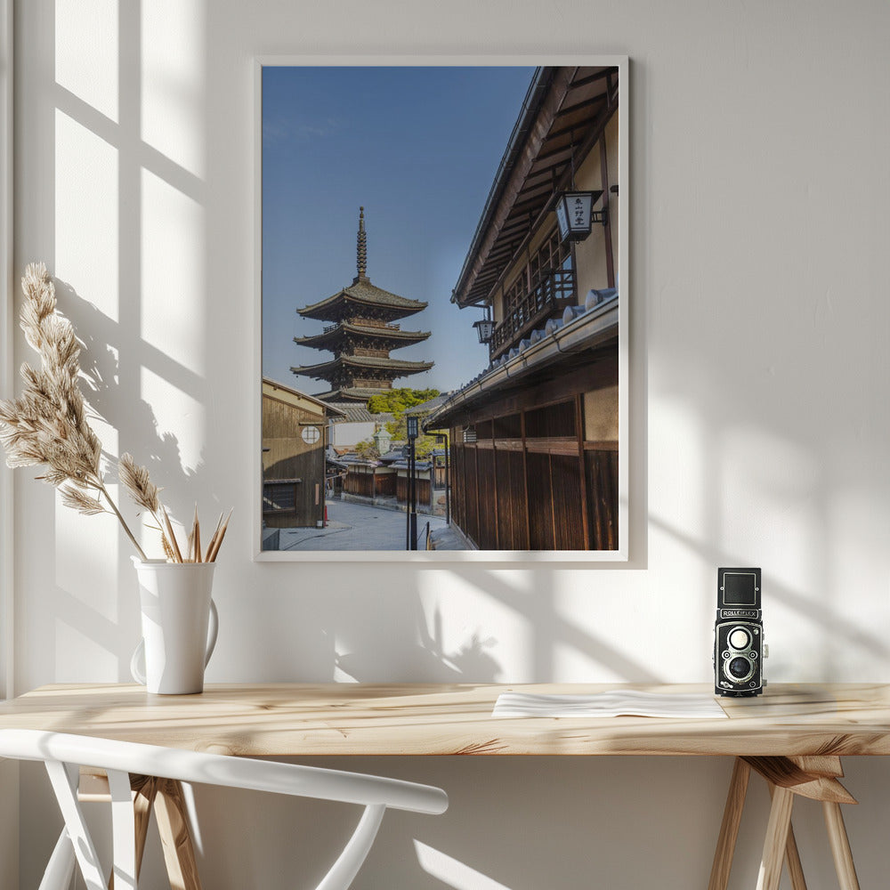 Historic Kyoto with Yasaka Pagoda Poster